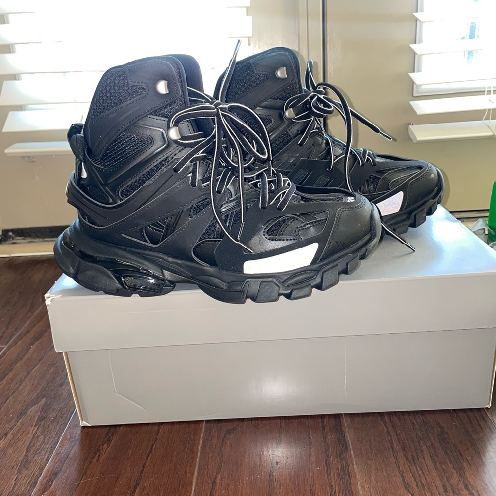 Black Balenciaga track sneakers